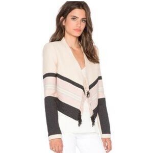 BCBGMaxAzria Cream and Black Cardigan